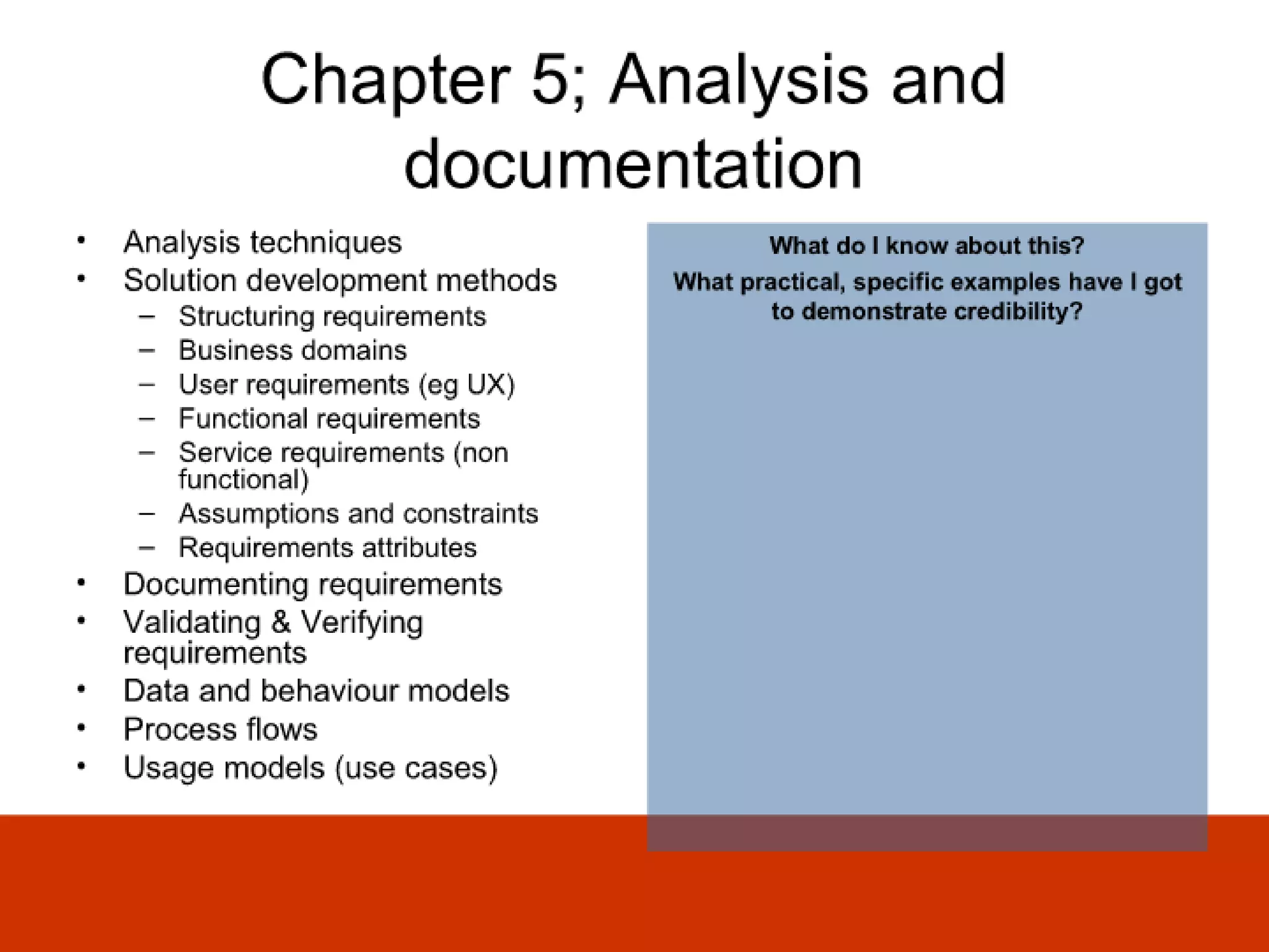 Ba Skills And Knowledge Audit