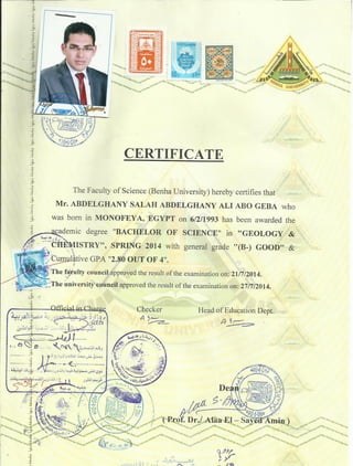 Graduated Certificate Mr.Abdelghany Geba