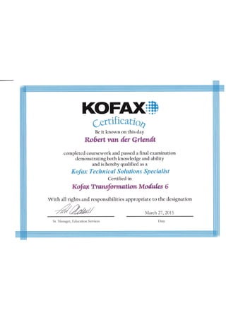 Kofax KTM 6 (ver 2)