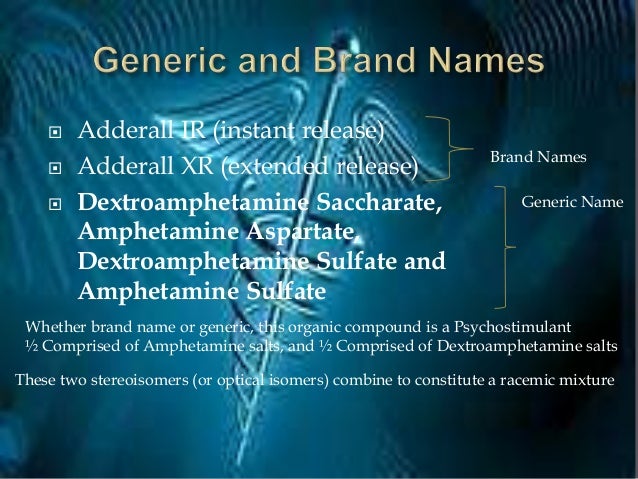 Other names for adderall xr