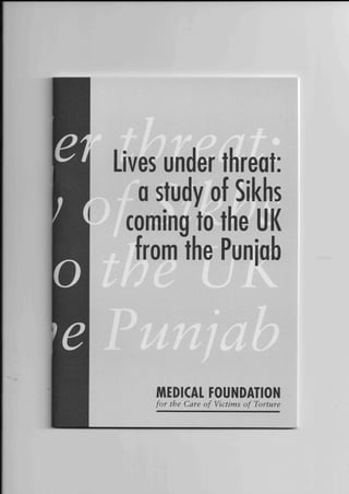 Freedom from Torture, Report on Sikhs coming to UK