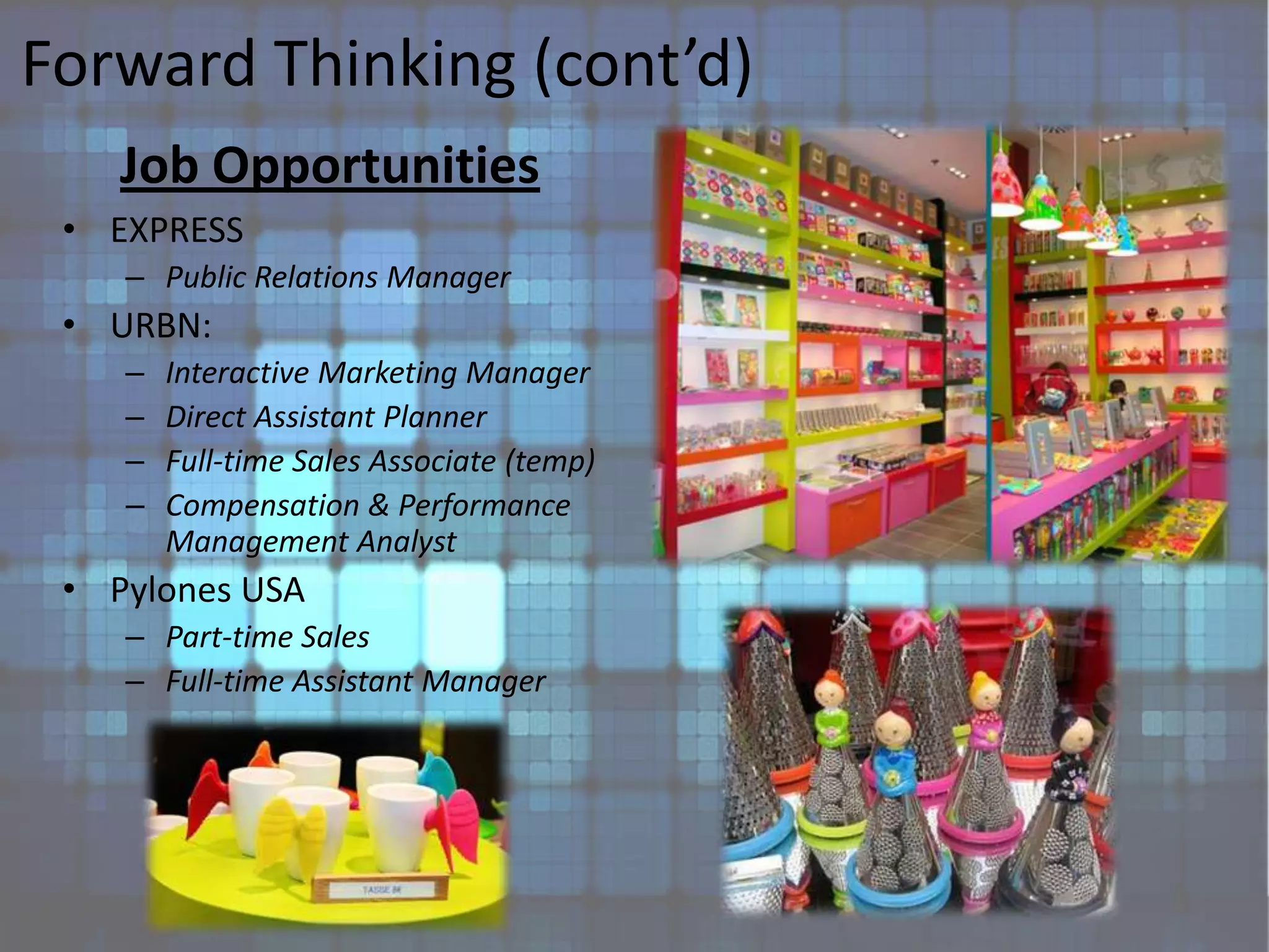 Personal Accomplishments (cont’d)Leadership SkillsTaskingFollow-throughEnhance leadership skillsProblem-solving scenariosClassroomWork