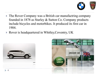 BMW AG _ ROVER COMPANY Final | PPTX