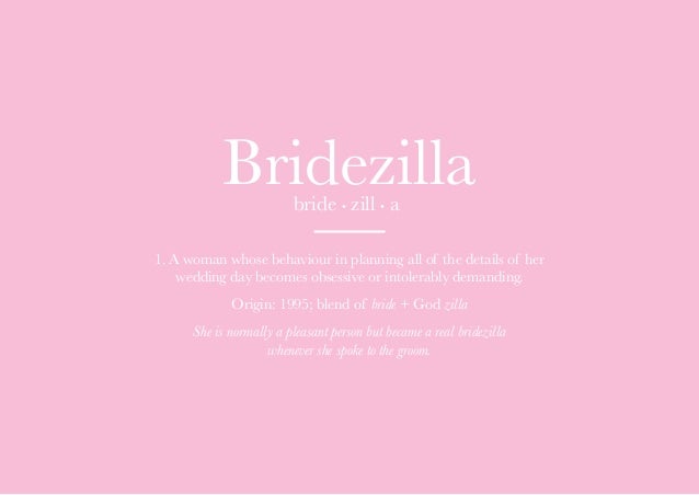 Afbeeldingsresultaat voor bridezilla meaning