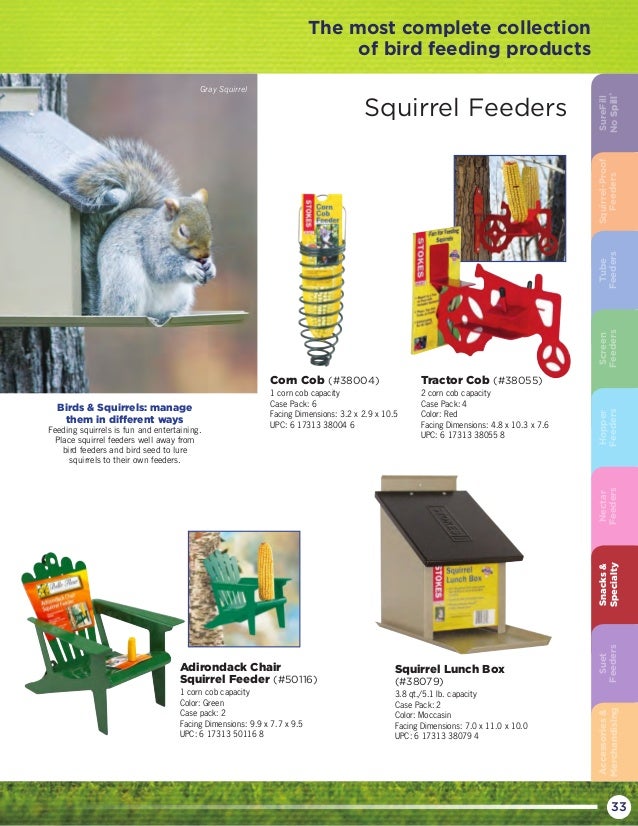 Stokes Select Tractor Cob Squirrel Feeder Red 2 Corn Cob