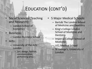 EconomyTourism£15 billion yearlyMost visited city worldwide