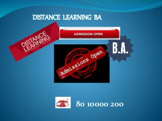 DISTANCE LEARNING BA
80 10000 200
 