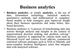 BA4206 UNIT 3.pptx business analytics ppt | PPTX