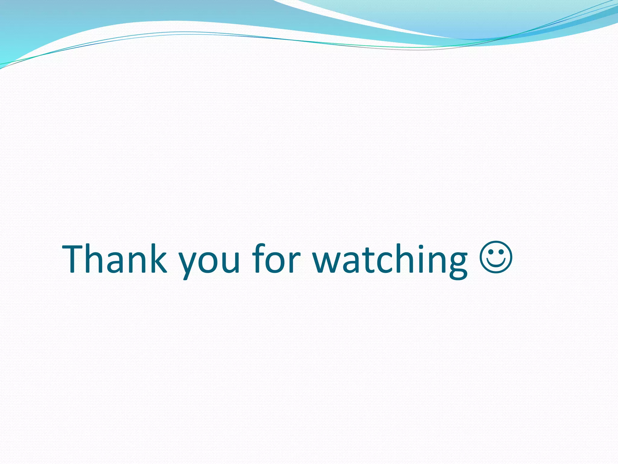 Thank you for watching 
 
