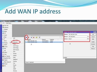 Add WAN IP address
 