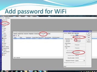 Add password for WiFi
 