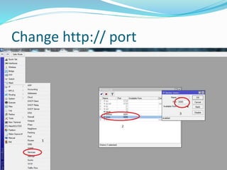 Change http:// port
 