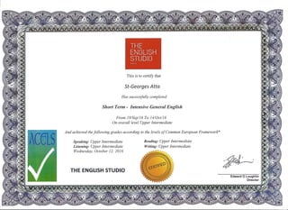 Certification ECM 1