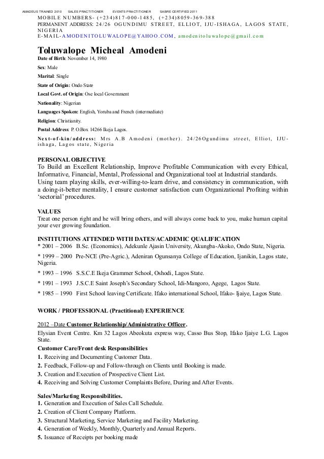 Amodeni M Toluwalope Adm Amodeni M Toluwalope Adm