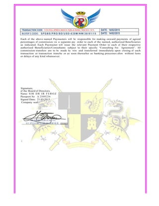 DRAFT DOA$190 $190 2501 M-AGREEMENT with letterhead | PDF