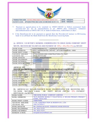 DRAFT DOA$190 $190 2501 M-AGREEMENT with letterhead | PDF