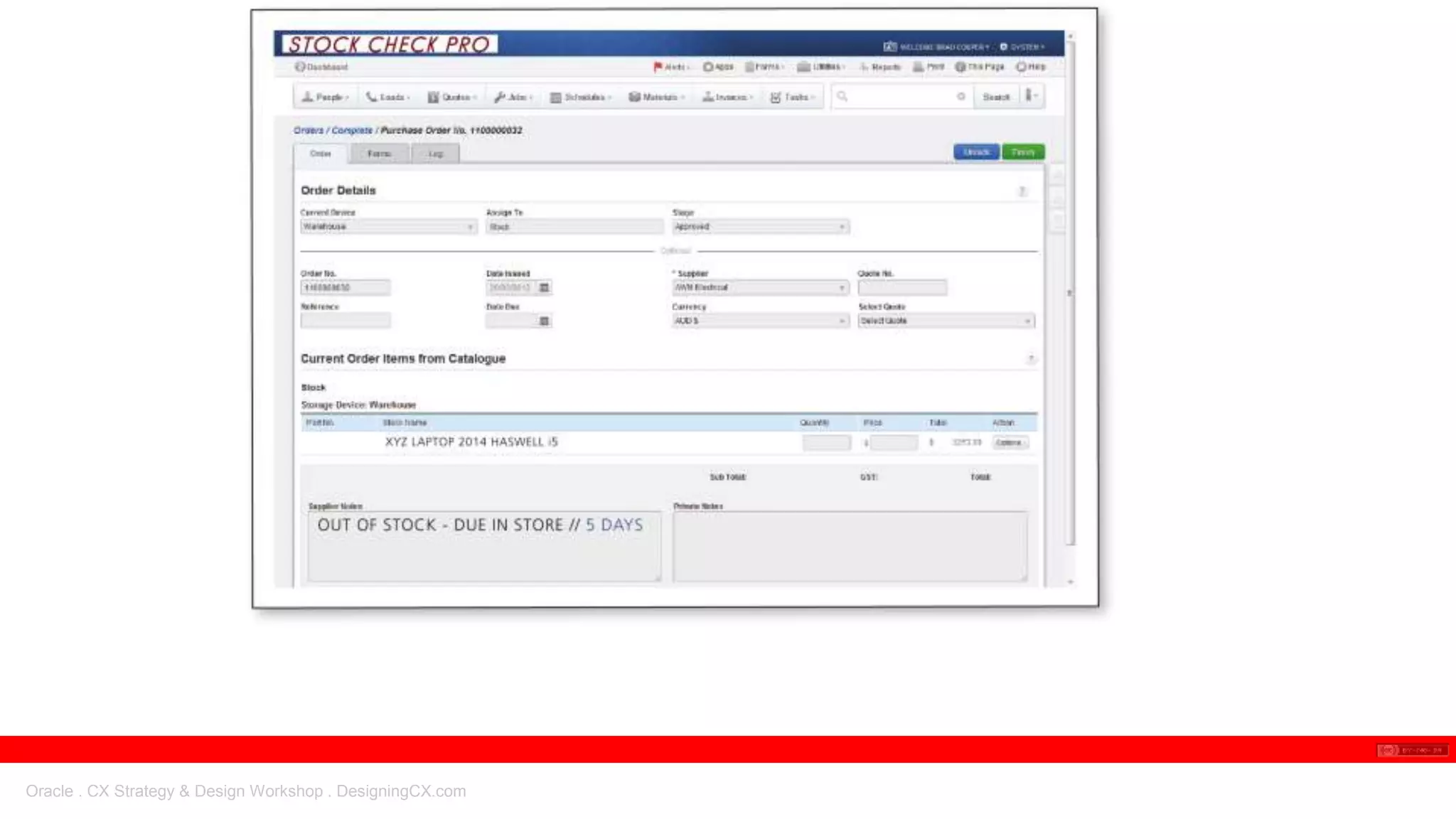 Oracle . CX Strategy & Design Workshop . DesigningCX.com
 