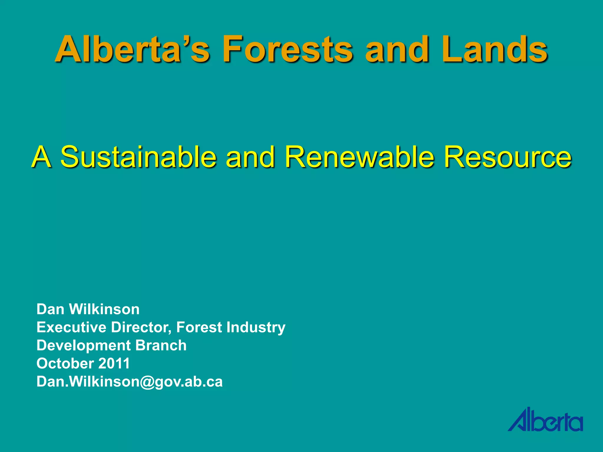 A Sustainable, Renewable Natural Resource Korea PPT