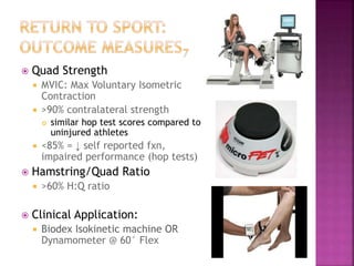 Inservice_Postrel_ACL Outcomes & Return to Sport | PPTX