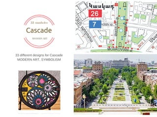 MODERN ART
33 manholes
Cascade
33 different designs for Cascade
MODERN ART, SYMBOLISM
 
