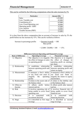 Ba7202 financial management (unit3) notes | PDF