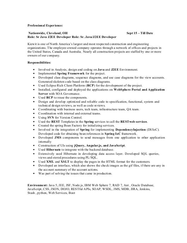 java developer roles and responsibilities