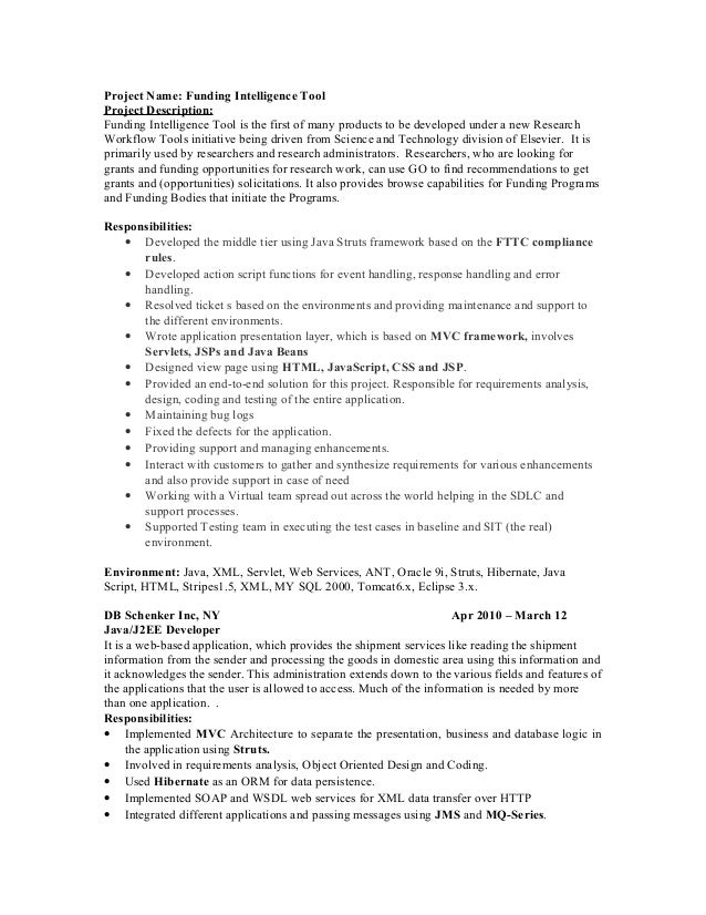 java j2ee developer 5