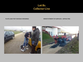 PLATE LOAD TEST ON ROAD CROSSINGS 
REINSTATEMENT OF SURFACES - ASPHALTING  