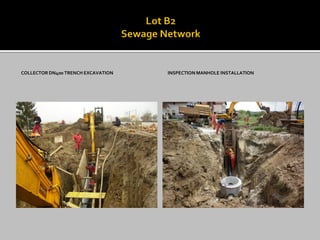 COLLECTOR DN400 TRENCH EXCAVATION 
INSPECTION MANHOLE INSTALLATION  