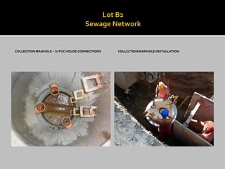 COLLECTION MANHOLE – U-PVC HOUSE CONNECTIONS 
COLLECTION MANHOLE INSTALLATION  