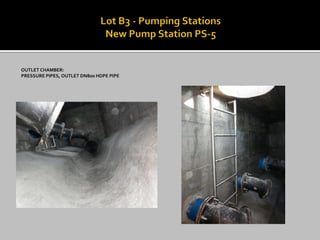 OUTLET CHAMBER: 
PRESSURE PIPES, OUTLET DN800 HDPE PIPE  