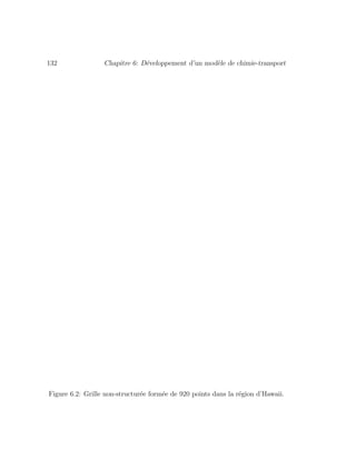 132 Chapitre 6: D´eveloppement d’un mod`ele de chimie-transport
Figure 6.2: Grille non-structur´ee form´ee de 920 points dans la r´egion d’Hawaii.
 
