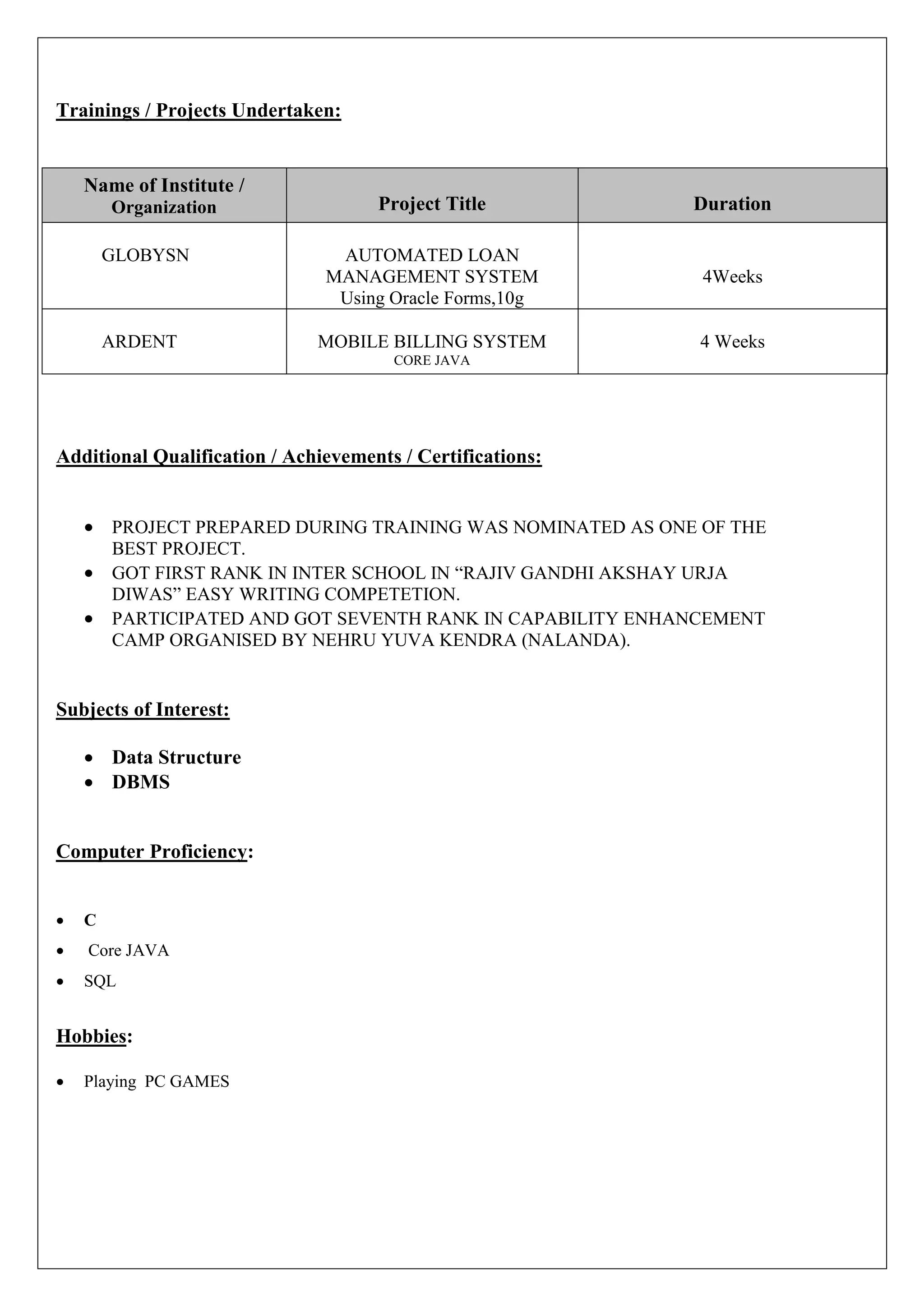 Microsoft Word ANUP RESUME 1 PDF Microsoft word anup resume 1 pdf