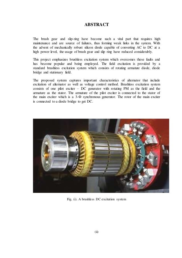 Brushless DC Excitation Systems
