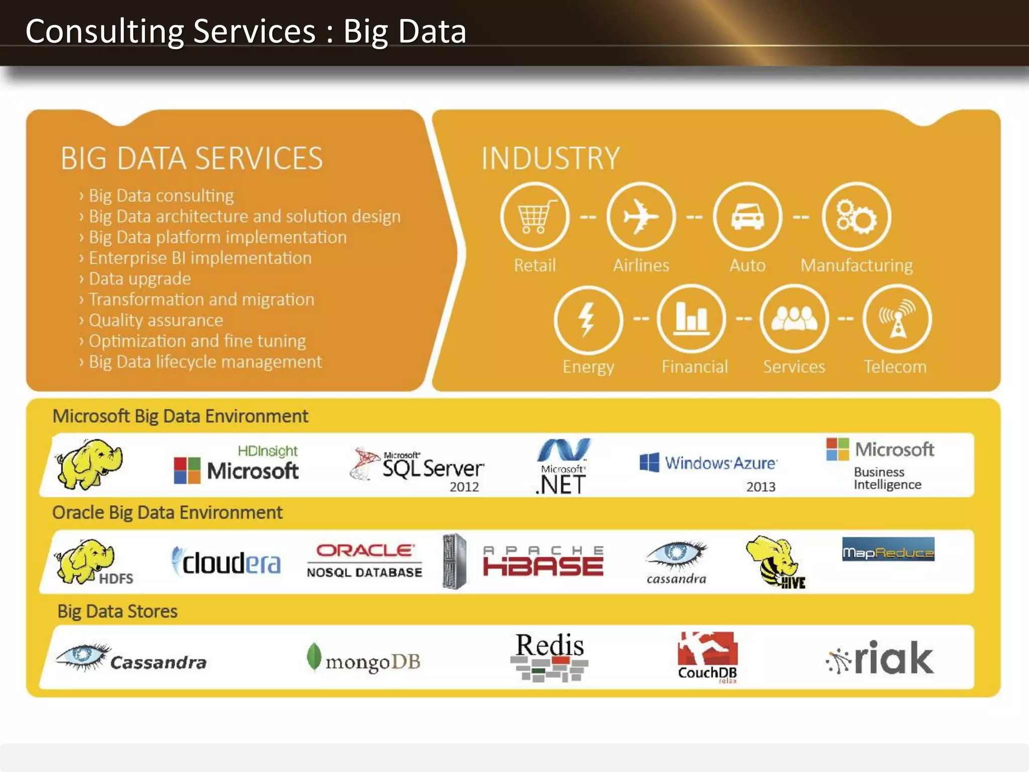 Consulting Services : Big Data
 
