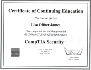 Security+certificate