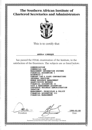 CIS Certificate