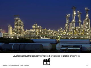 Leveraging industrial pervasive wireless & wearables to protect employees
21Copyright © 2015 Accenture All R ights R eserv...