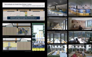 Remodelação de Hostel Hans Brinker | Lisboa
Projecto realizado como arquitecto independente | 2015
Remodelação de HostelProjecto de Execução Sala
Major Couch
Projecto
Requerente Morada
Data Nº
Escala Substitui
Fase Título Designação
Arquitectura
Hans Brinker Portugal
Lda
Rua Pedro Nunes, 10-12, Lisboa,
29-09-2015 18
1:139,17,
1:136,09
Rui Alves Arquitectura - tel.: 919 080 474 - email: alves77@gmail.com - site: http://www.behance.net/ruialves - todas as medidas devem ser verificados em obra
-
R u i A l v e s A r q u i t e c t u r a
Major Couch
Remodelação de HostelProjecto de Execução Bar
03, Planta, 01, Major
Couch
Projecto
Requerente Morada
Data Nº
Escala Substitui
Fase Título Designação
Arquitectura
Hans Brinker Portugal
Lda
Rua Pedro Nunes, 10-12, Lisboa,
08-04-2015 17
1:20, 1:96,81
Rui Alves Arquitectura - tel.: 919 080 474 - email: alves77@gmail.com - site: http://www.behance.net/ruialves - todas as medidas devem ser verificados em obra
-
R u i A l v e s A r q u i t e c t u r a
0,850
1,500
2,350
0,900 0,600 2,900
4,2504,300
0,850
1,500
2,250
0,300
Maq. Cafe
Moinho Cafe
Bar 03 1:20
VISUALIZAÇÕES FOTOS DO PROJECTO CONCLUIDO
PLANTACORTE TRANSVERSAL
CORTE TRANSVERSAL
CORTE LONGITUDINAL Bar
Sala de Refeições / Bar
Terraço
Sala de Refeições
CozinhaArrumos
BarÁtrio
I.S.
Bar / Sala de Refeições
Bar
Sala de Refeições
Sala de Refeições
Terraço
 