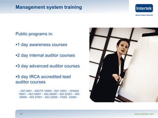 Intertek - We go beyond auditing | PPT