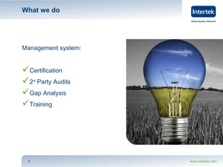 Intertek - We go beyond auditing | PPT