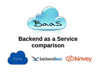 Backend as a ServiceBackend as a Service
comparisoncomparison
 