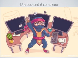 Um backend é complexo
 