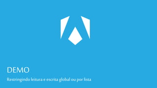DEMO
Restringindoleiturae escrita global oupor lista
 