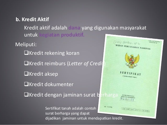berharga jaminan kredit surat adalah keuangan bank jasa otoritas bank bukan Bab lembaga dan 07