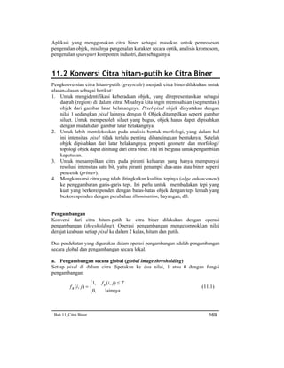Bab 11 citra biner | PDF