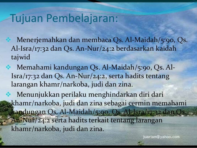 Ayat Ayat Al Quran Tentang Larangan Khamrnarkoba Judi Dan