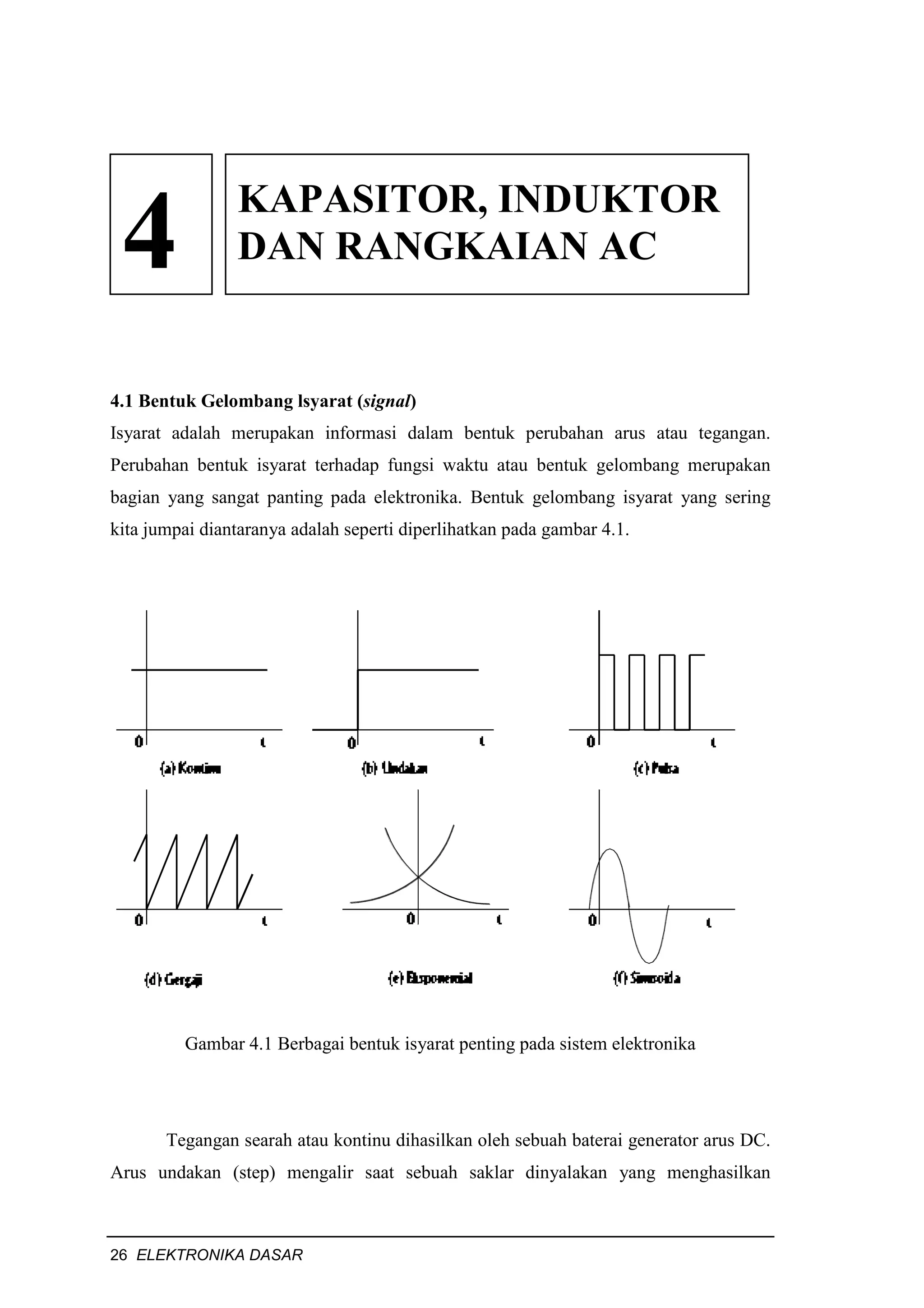 Kapasitor, Induktor, dan Rangkain AC | PDF