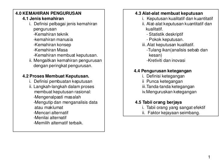 Bab 4 Kemahiran Pengurusan