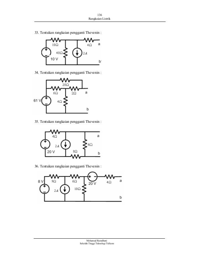 Contoh Soal Rangkaian Thevenin Dan Norton Contoh Soal Contoh Soal Rangkaian Thevenin Dan Norton Contoh Soal